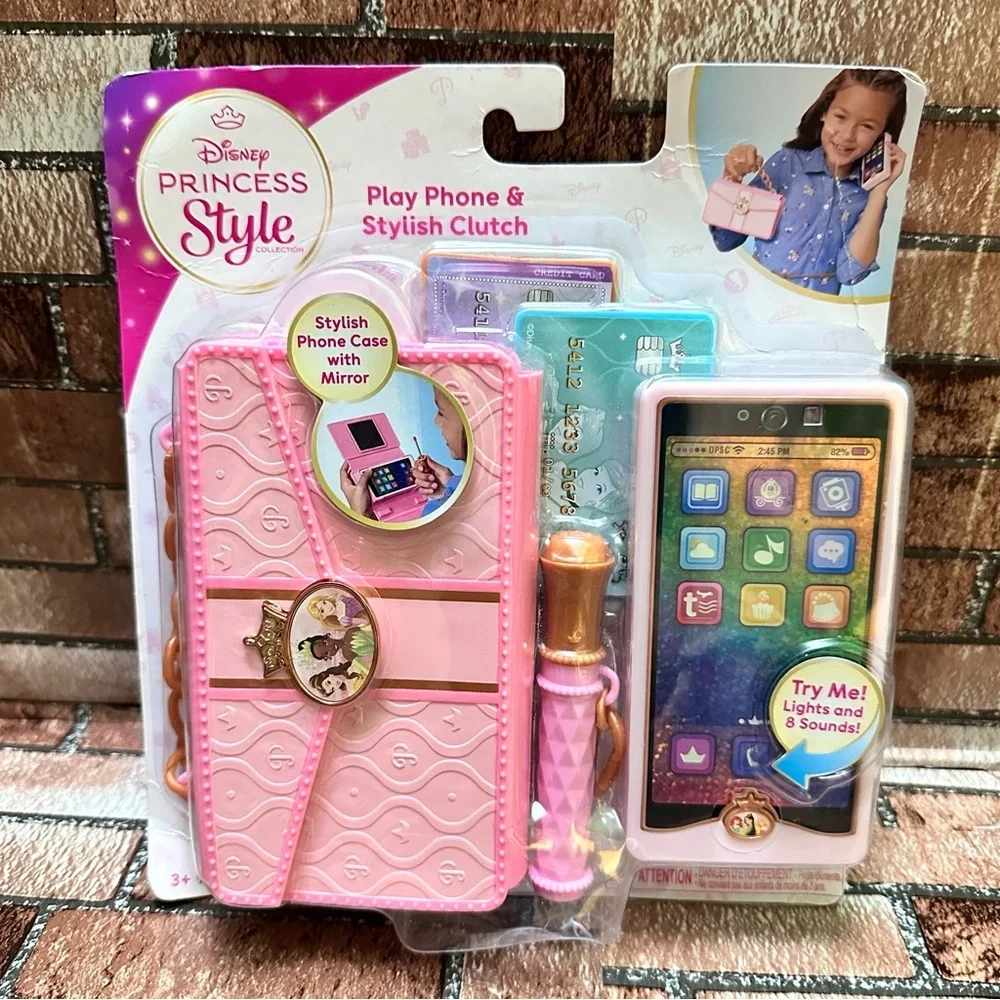 Disney Princess Style Play Phone & Stylish Clutch - Pink